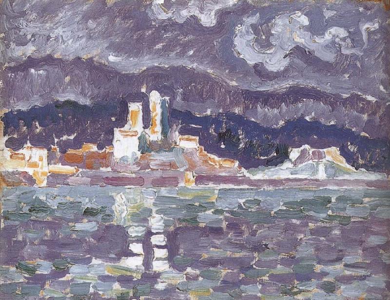 Paul Signac Study of rainstorm France oil painting art